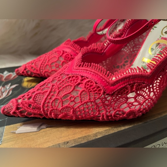 Gucci Lace Pizzo Venice soft Pump - Pink - Picture 11 of 15